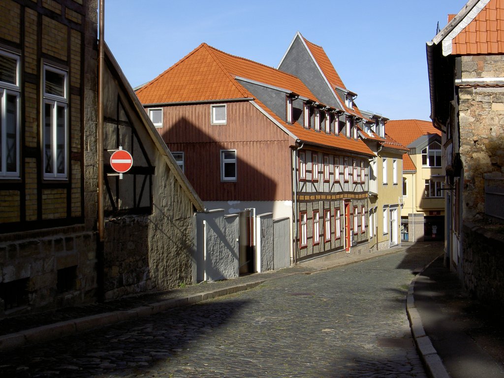 Blankenburg, Fachwerkhuser in der Hohen Strae (30.09.2012)