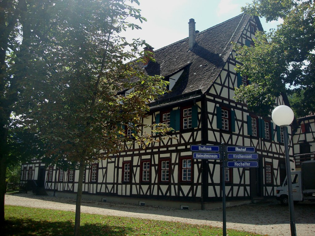 Blaubeuren an der Schwbischen Alb,
das ehemalige Forstamt im Klosterhof,
Sept.2010