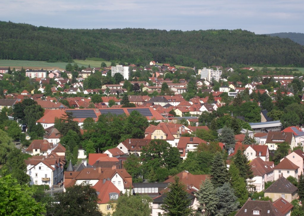 Blick am 2. Juni 2011 auf Kronach-Kreuzberg.