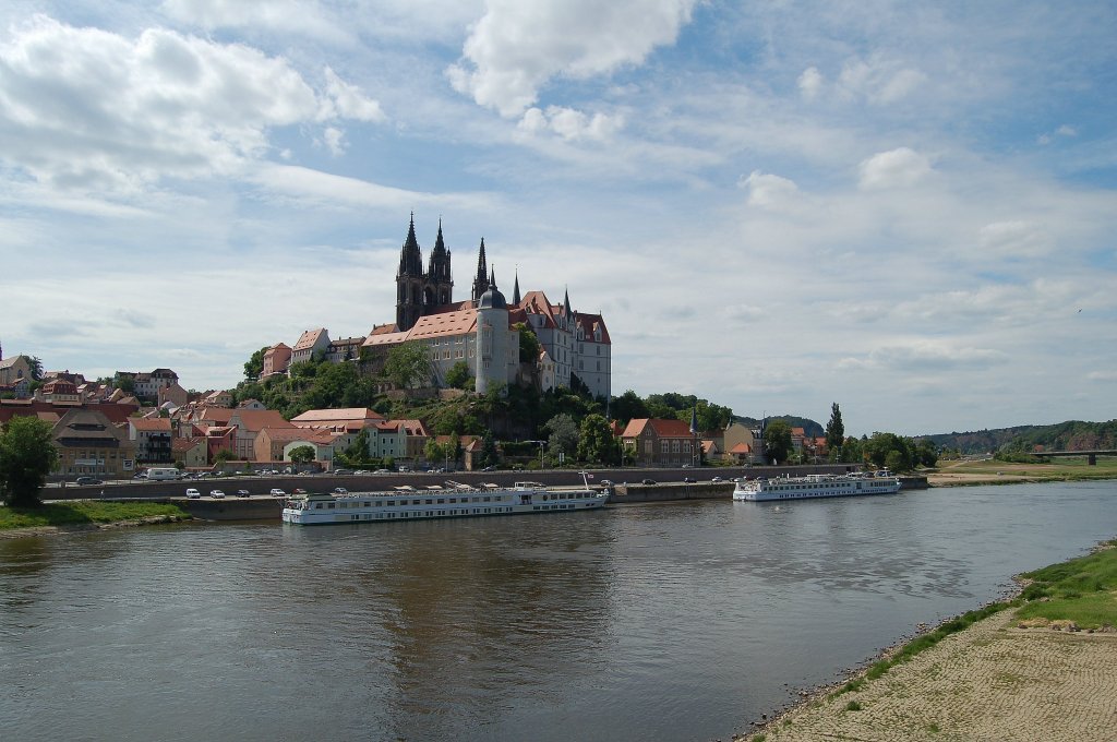 Blick auf die Albrechtsburg und den Dom in Meien. 29.05.2011