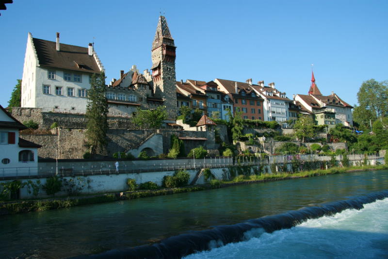 Blick auf die Altstadt von Bremgarten; 02.06.2012

