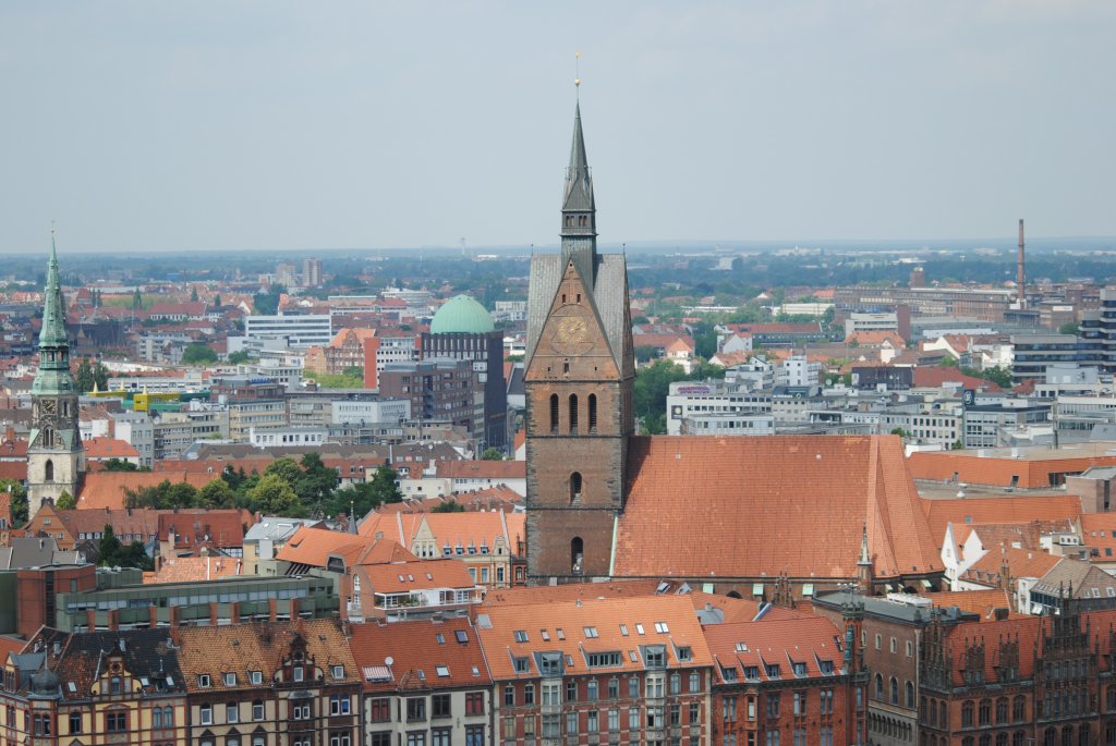 Blick auf die Markkirche in Hannover, am 30.06.10.