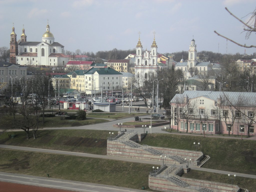 Blick auf das Zentrum von Witebsk. 05.04.2010. 