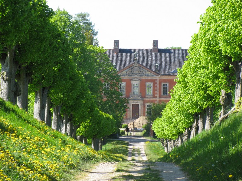 Blick entlang der Festonallee zum Barockschlo Bothmer in Kltz (NWM) 08.05.2011