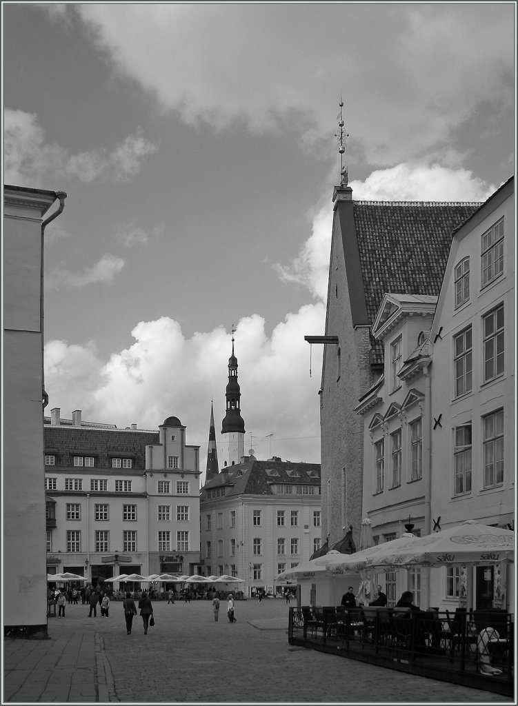 Blick von der Mündi-Gasse auf den Marktplatz. 
4. Mai 2012