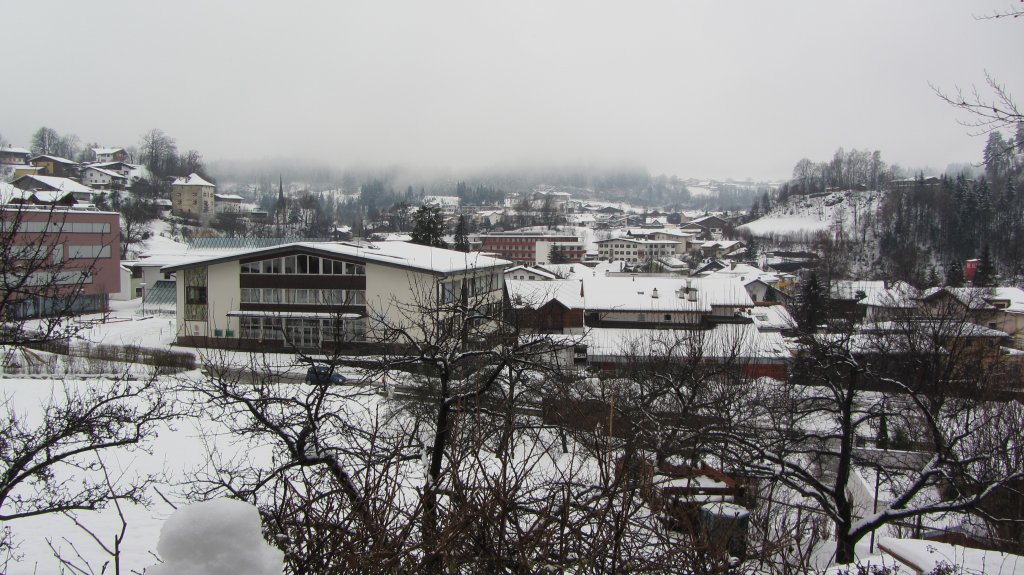 Blick ber die Brixlegger Ortsteile Mhlbichl und Mehrn am 8.1.2012.