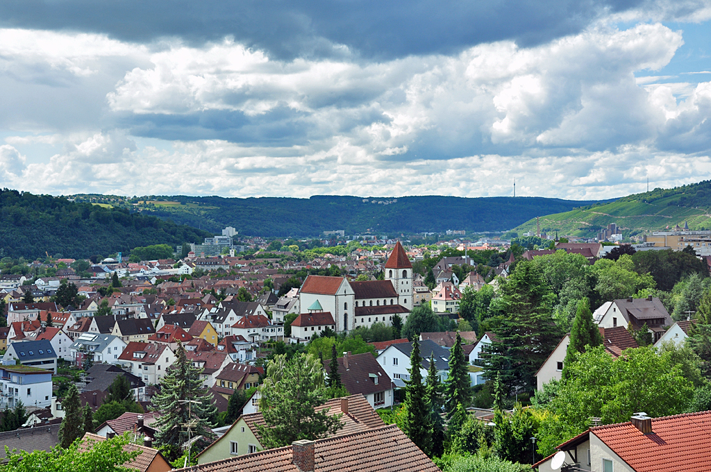 Blick ber Esslingen am Neckar - 18.07.2011