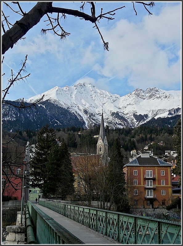 Blick ber eine Innbrcke in Innsbruck am 22.12.09. (Jeanny)
