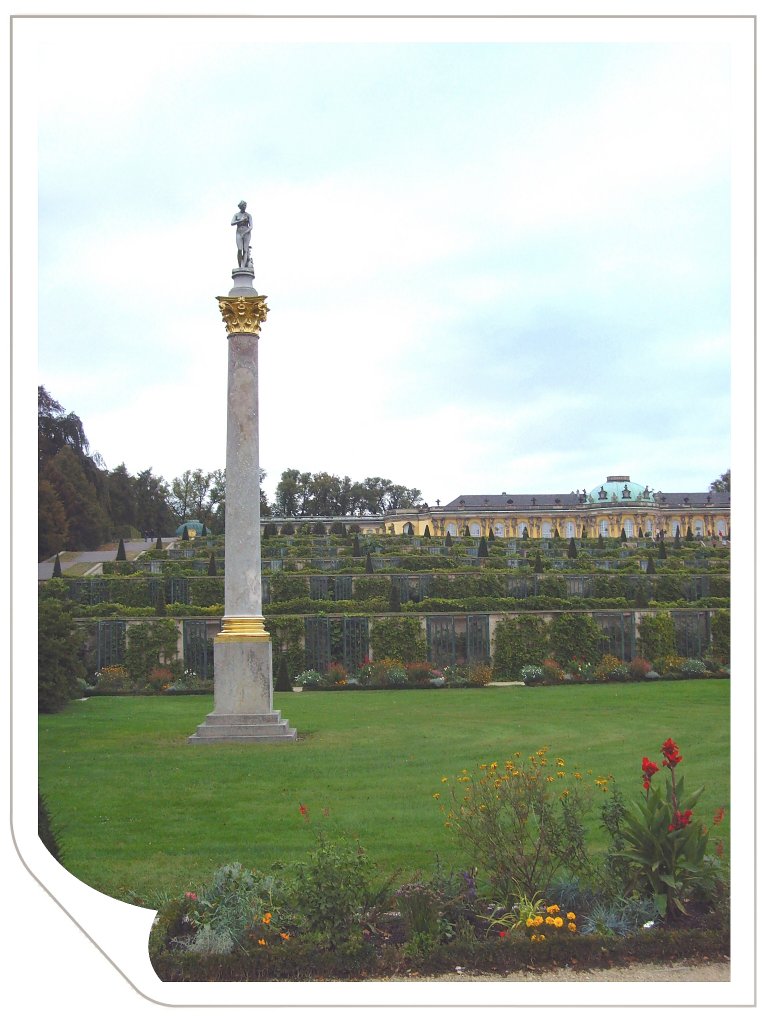 Blick zum Schlo Sanssouci, Potsdam 3.10.2009