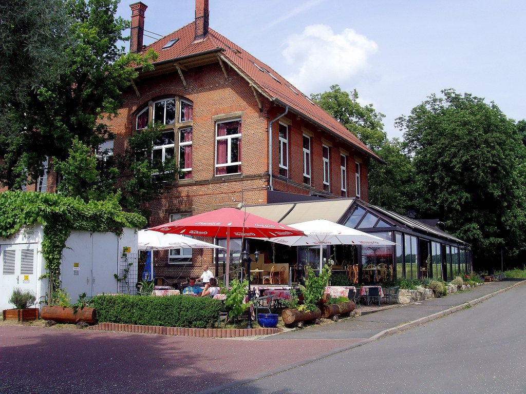 Blick zum Waldhaus am Steigerwald, Erfurt JULI 2010