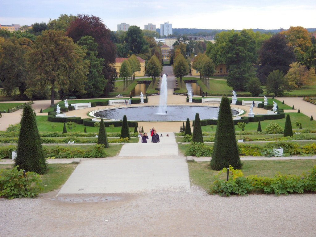 Blick zur Groen Fotne, Park Schloss Sanssouci, Potsdam 3.10.2009