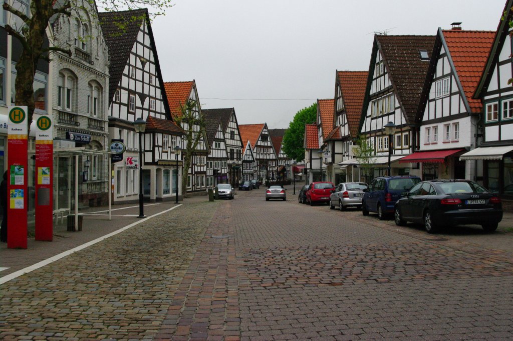 Blomberg,Fachwerkhuser in der neuen Torstrae, Kreis Lippe (12.05.2010)