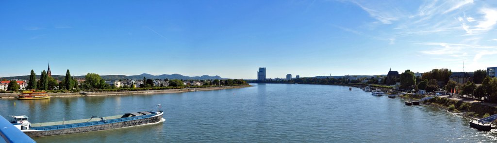 Bonn in Richtung Sden von der Kennedybrcke - 01.10.2012