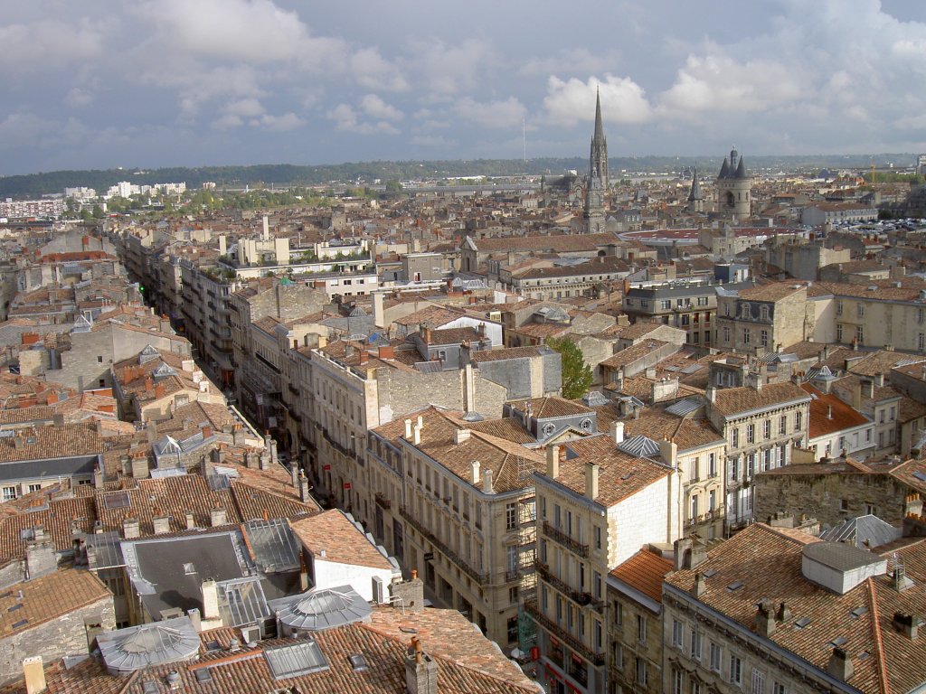 Bordeaux, Ausblick auf die Altstadt (21.10.2009)