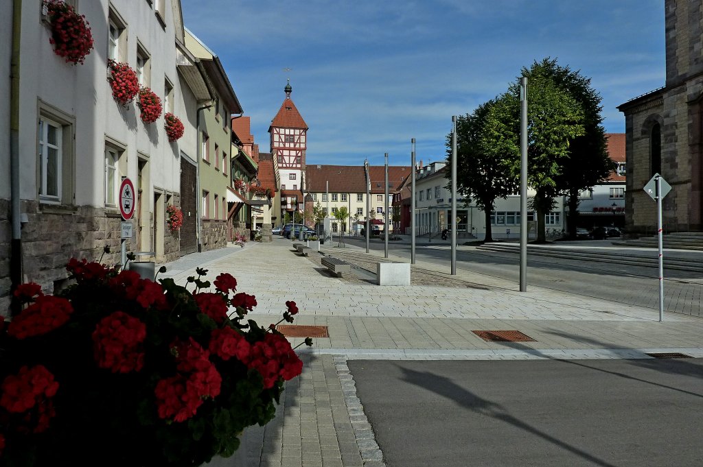 Brunlingen, Blick zum Stadttor, Sept.2011