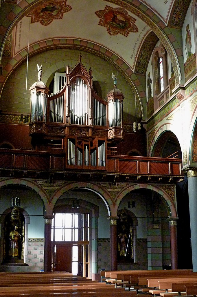 Brunlingen, die Orgel in der Stadtkirche, Sept. 2011