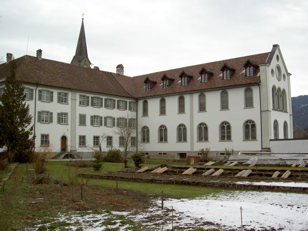 Bregenz, Kloster Mehrerau, gegrndet 1083 von Graf Ulrich X. von Bregenz (17.03.2013)