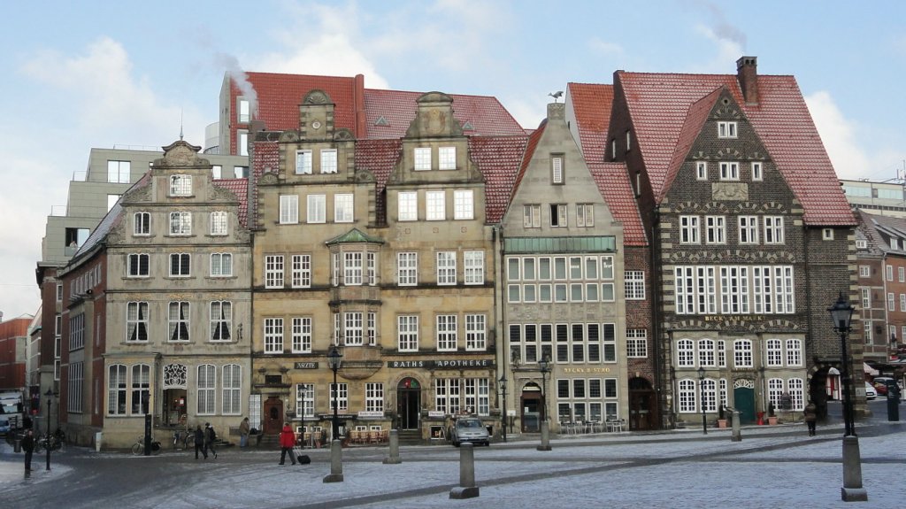 Bremen am 3.2.2012: Huserzeile Am Markt