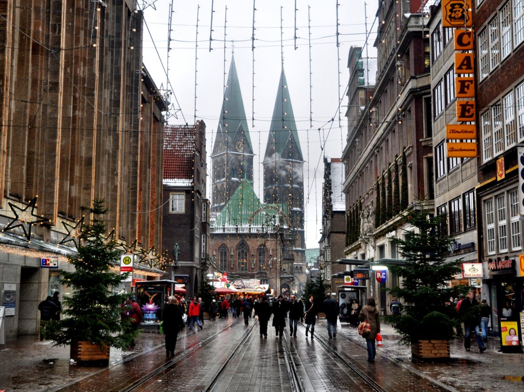 Bremen - Blick auf den Dom. Aufnahme am 22.12.2009