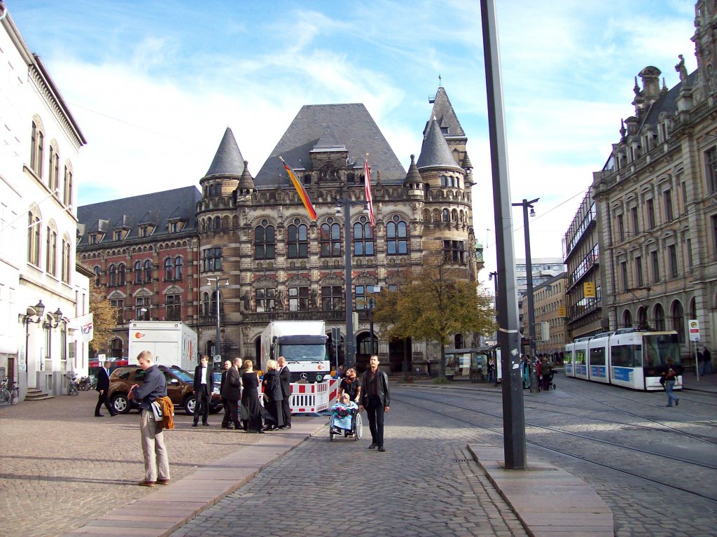 Bremen, Land- und Amtsgericht, Domsheide, 1891-95 erbaut (aufgenommen am 3. Oktober 2010)