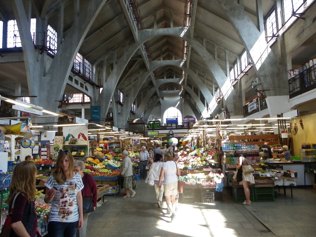 Breslau (Wroclaw), Markthalle im Sommer 2012