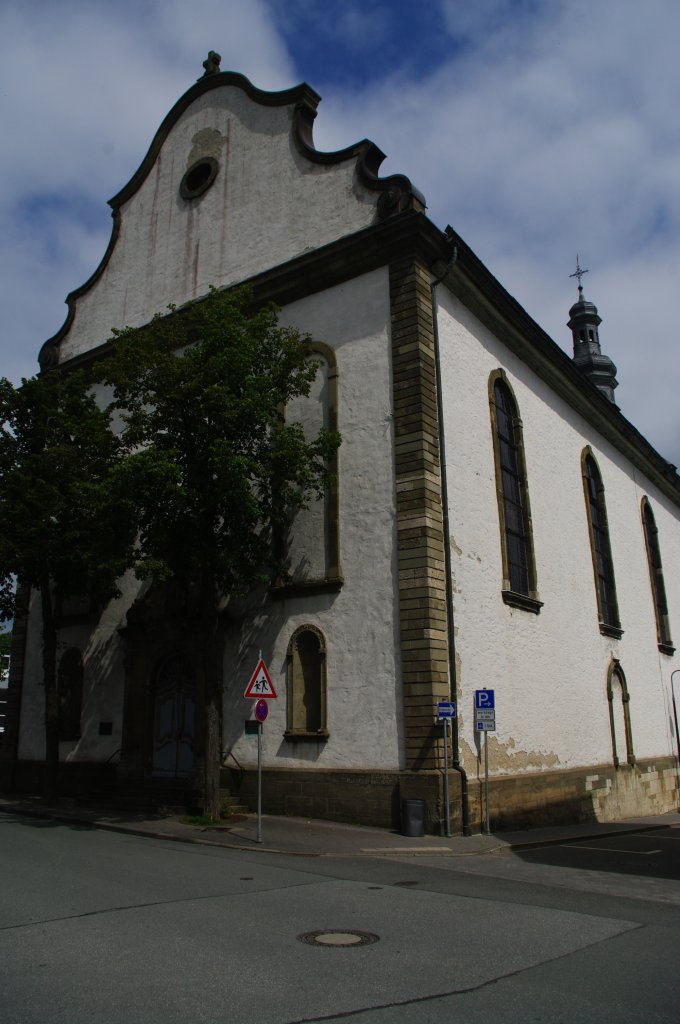 Brilon, St. Nikolaus Kirche, erbaut von 1772 bis 1782, ehemalige 
Klosterkirche der Minoriten, Hochsauerlandkreis (01.08.2011)