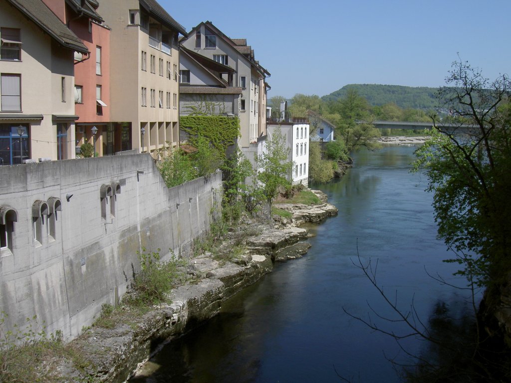 Brugg, Aare und Altstadt, Kanton Aargau (19.04.2011)