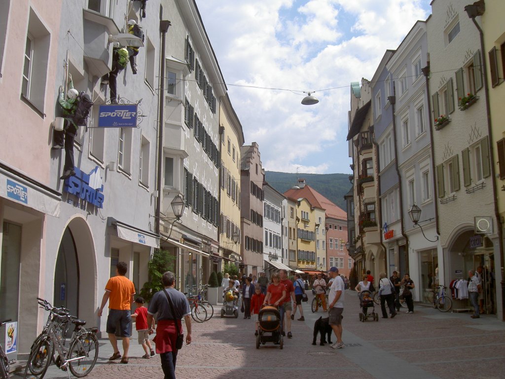 Bruneck, Huser in der Stadtgasse (26.06.2010)