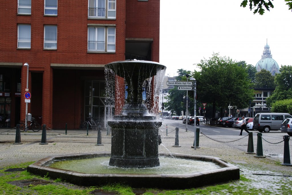 Brunnen in der Altstadt von Hannover, am 26.07.10.