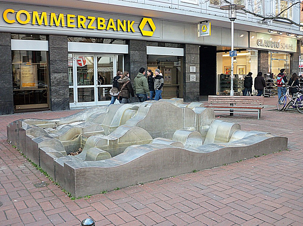 Brunnen in Hannover/Lister Meile am 01.03.2011.