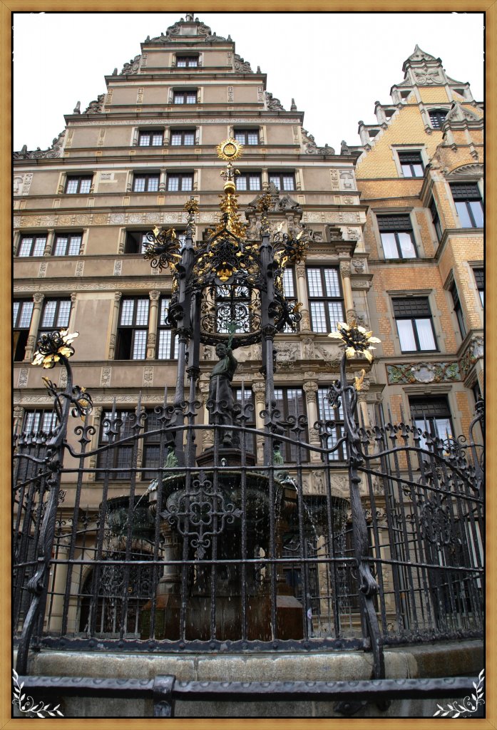 Brunnen in Hannovers Altstadt, eine Aufnahme von 26.07.2010