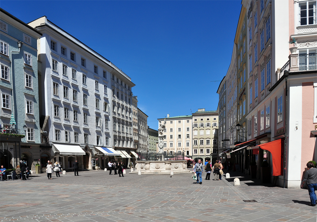 Brunnenam Alten Markt in Salzburg - 25.04.2012