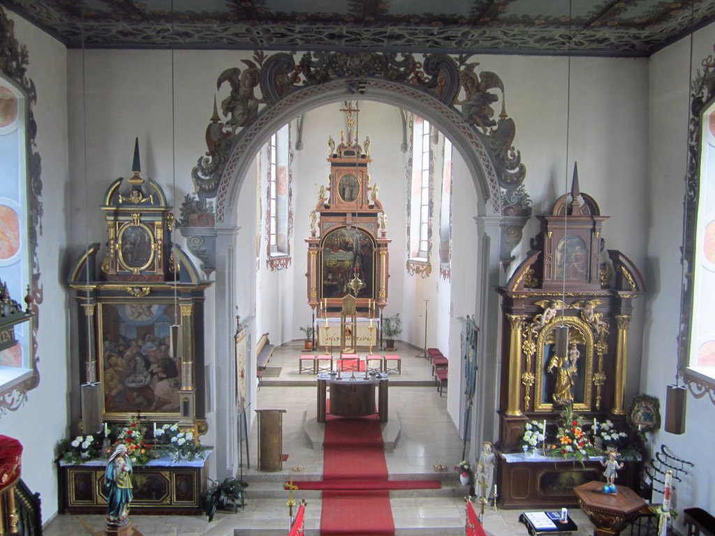 Bchold bei Arnstein, Altre der St. Nikolaus Kirche, Unterfranken (17.06.2012)