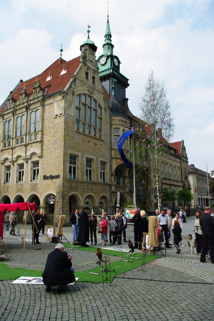 Bckeburg, Rathaus, erbaut von 1905 bis 1906, Kreis Schaumburg (09.05.2010)