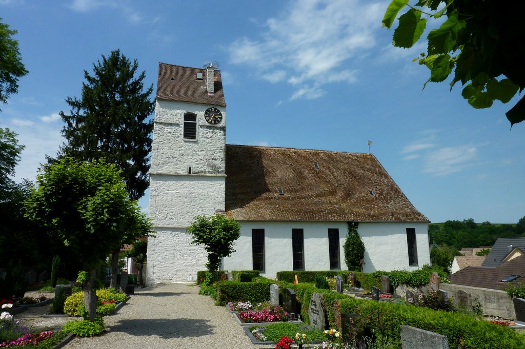 Buggingen, die evangelische Kirche, Juni 2012