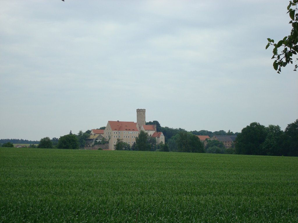 Burg Gnandstein in Sachsen, die romanische Burg entstand um 1200, Juni 2010 