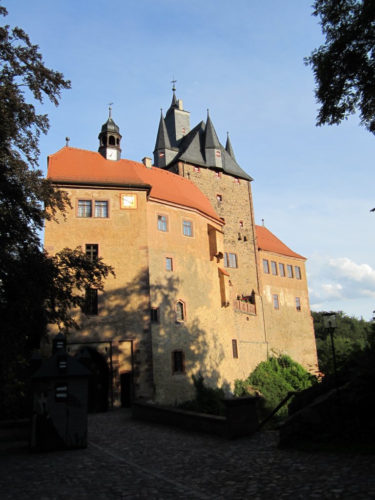 Burg Kriebstein, erbaut ab 1384 durch die Familie von Beerwalde, Wohnturm von 
1399, Kreis Mittelsachsen (18.07.2011)