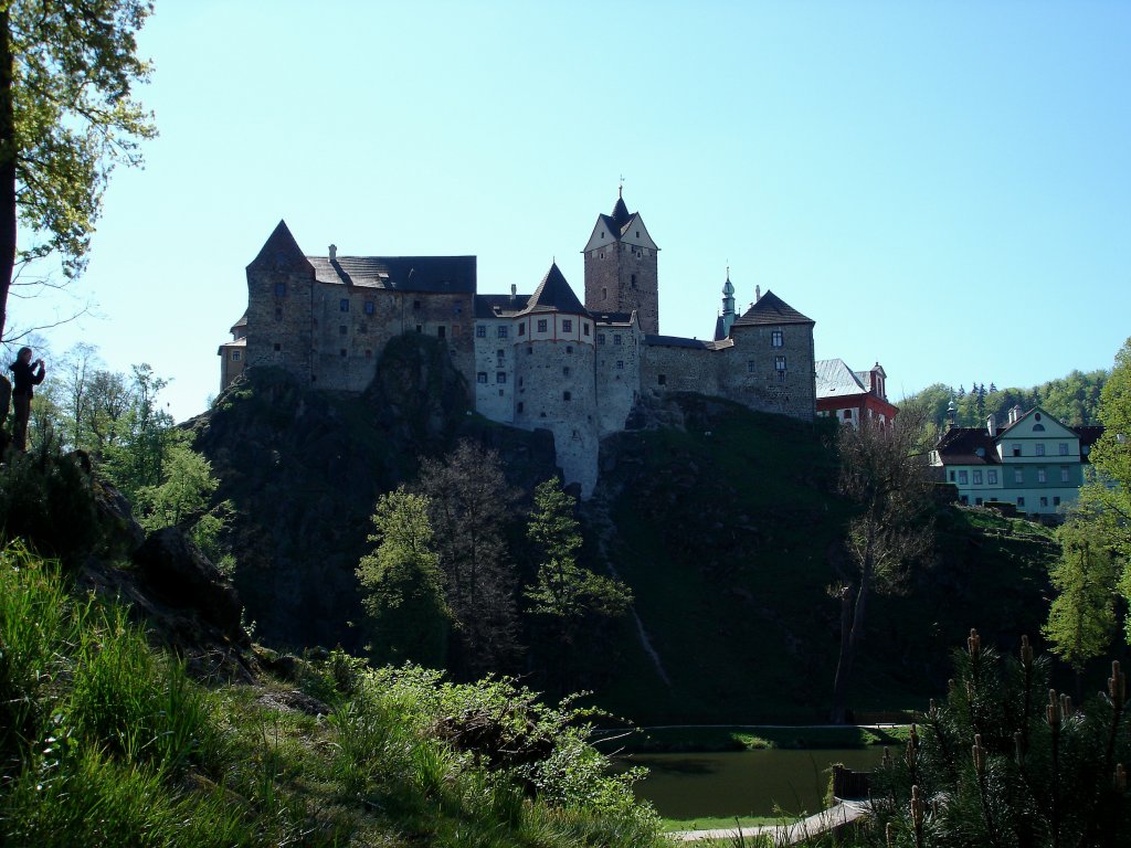 Burg Neudek in Elbogen (Loket) im Egerland,
geht auf das 12.Jahrhundert zurck, Goethe war hier mehrmals zu Gast,
2007