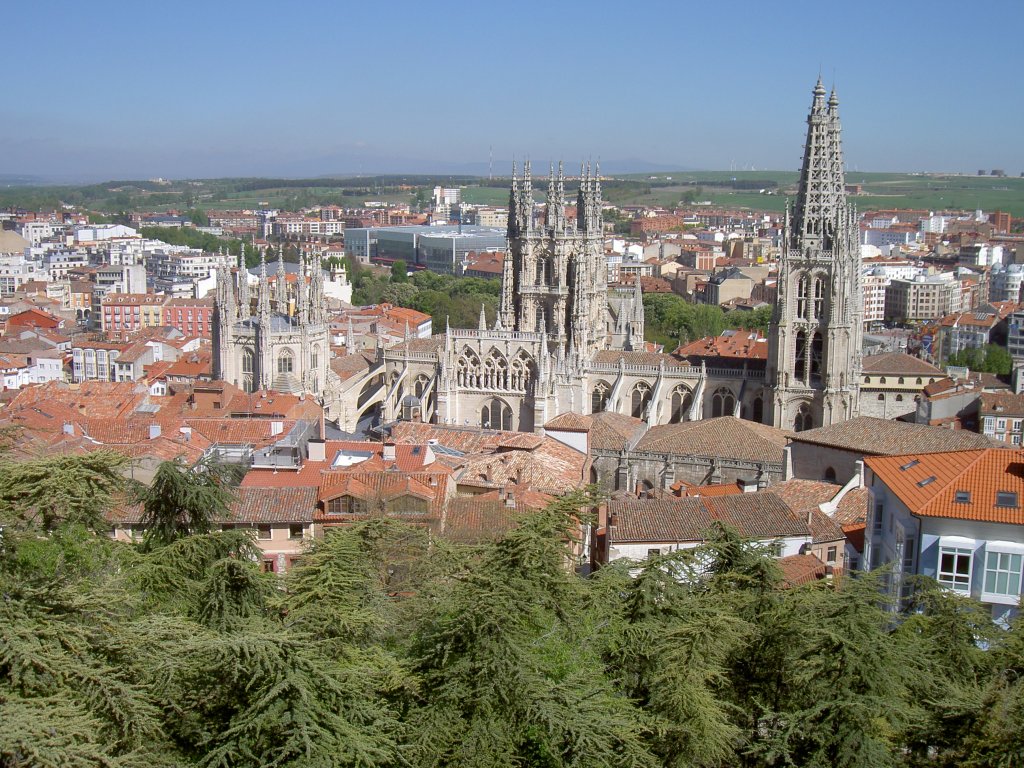 Burgos, Ausblick auf die Altstadt mit Kathedrale (18.05.2010)