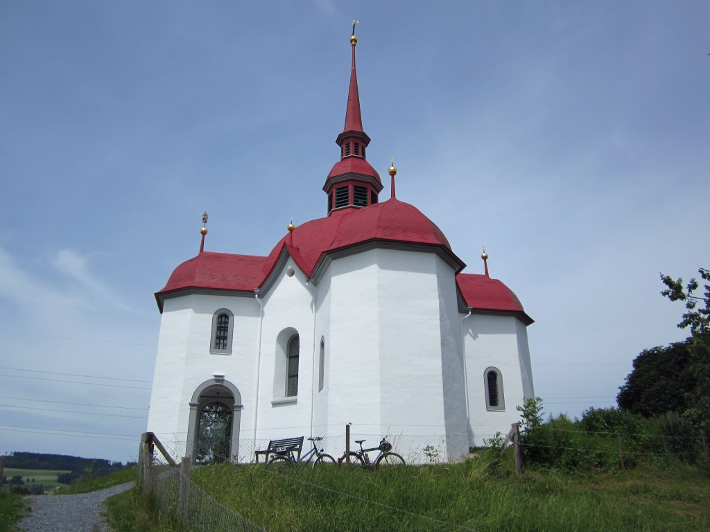 Buttisholz, Wallfahrtskirche St. Ottilien, erbaut 1669 durch Jost Melchior zur 
Gilgen, Stuckaturen von 1776 von Joseph Meusburger (24.06.2012)