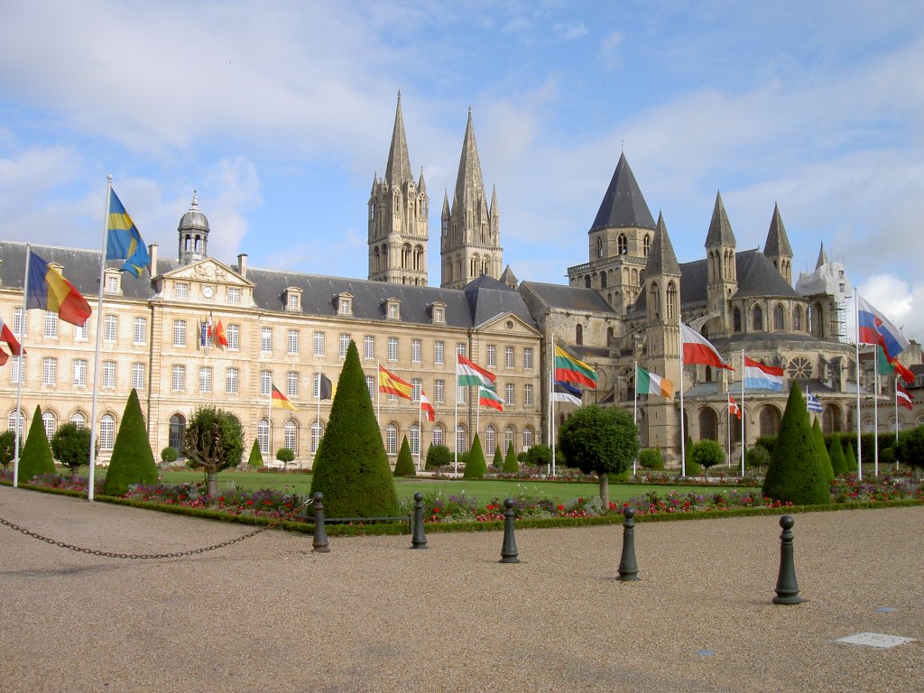 Caen, Abbaye aux Hommes, erbaut unter Architekt Guillaime de la 
Tremblaye im 18. Jahrhundert (05.07.2008)