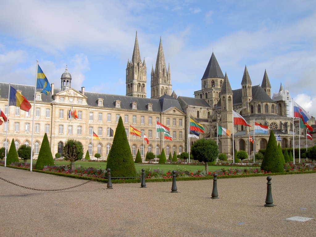 Caen, Abbaye aux Hommes, erbaut unter Architekt Guillaime de la 
Tremblaye im 18. Jahrhundert (05.07.2008)