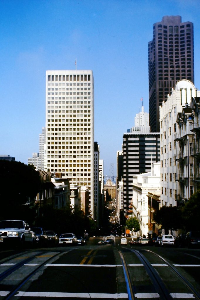 California Steet San Francisco am 18.Juni 1987.