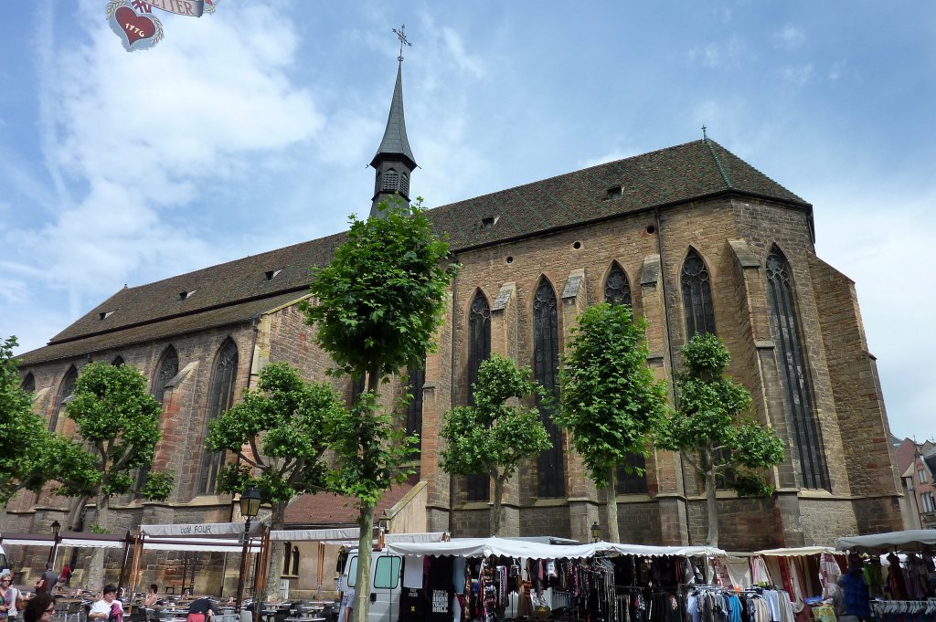 Colmar, die Dominikanerkirche aus dem 13.Jahrhundert, Juni 2012