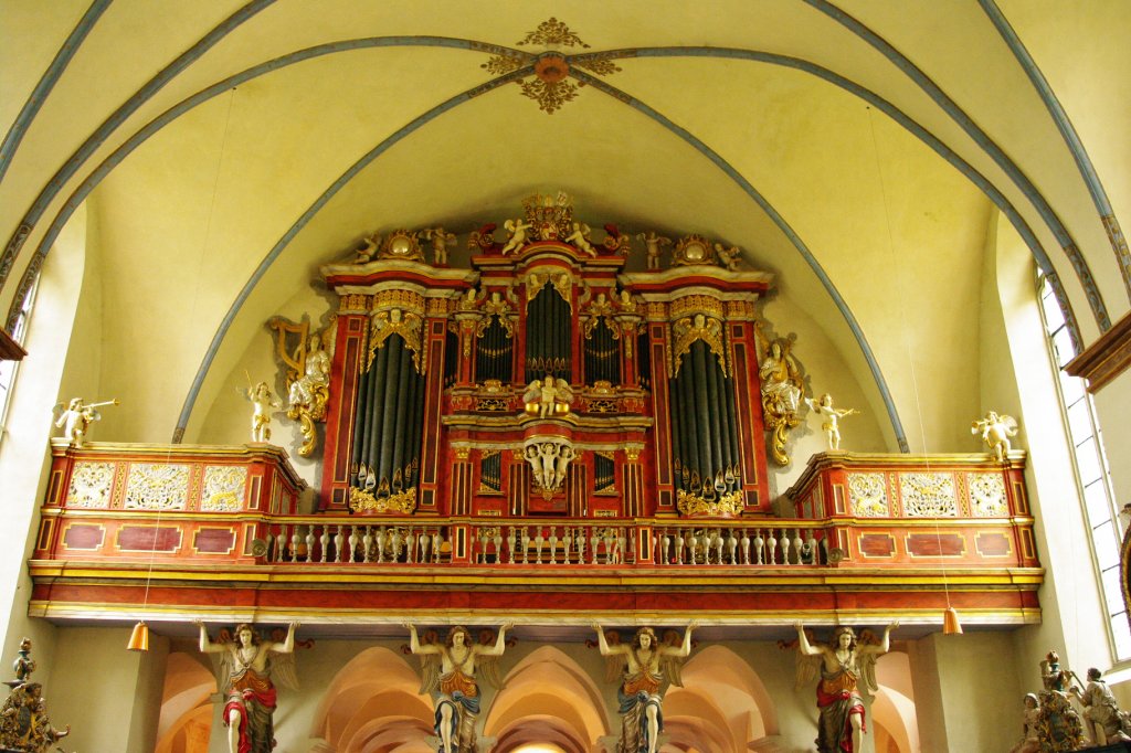 Corvey, Klosterkirche, Orgelempore, Kreis Hxter (11.05.2010)