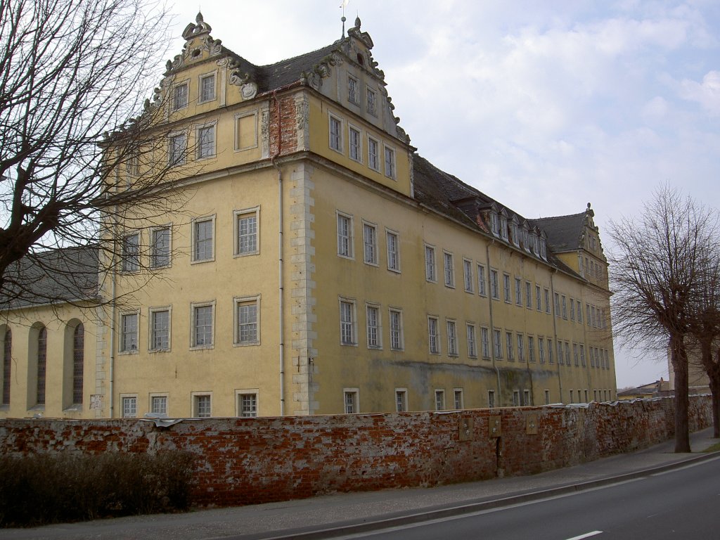 Coswig Anhalt, Schloss, erbaut von 1667 bis 1677, ab 1874 Gefngnis (18.03.20129