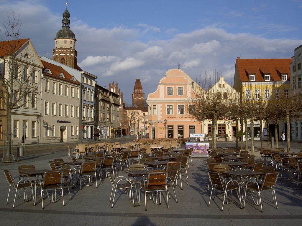 Cottbus, Huser am Altmarkt (01.04.2012)