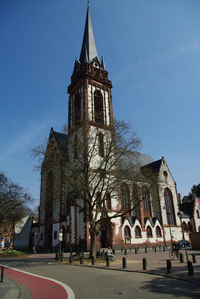 Darmstadt, kath. St. Elisabeth Kirche, erbaut bis 1905 (10.04.2009)