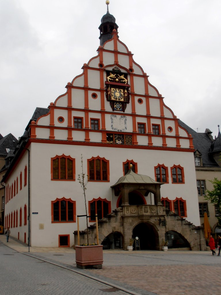 Das Altes Rathaus von Plauen. Foto 03.05.2012