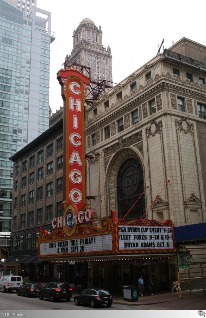 Das Chicago Theater, aufgenommen am 14. September 2011.